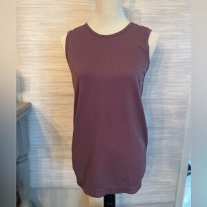 Zyia Purple Plum Ribbed Tank Top XL